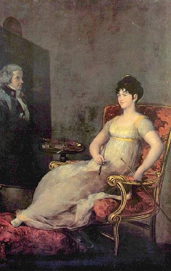 Francisco de Goya Portrat der Marquesa von Villafranca France oil painting art